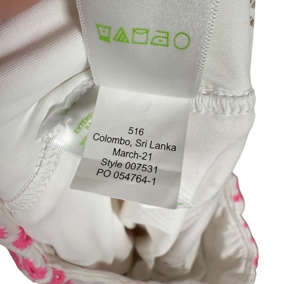 Lilly Pulitzer Luxletic Monica Embroidered Skort in Prosecco Pink Size 12 - Picture 10 of 12